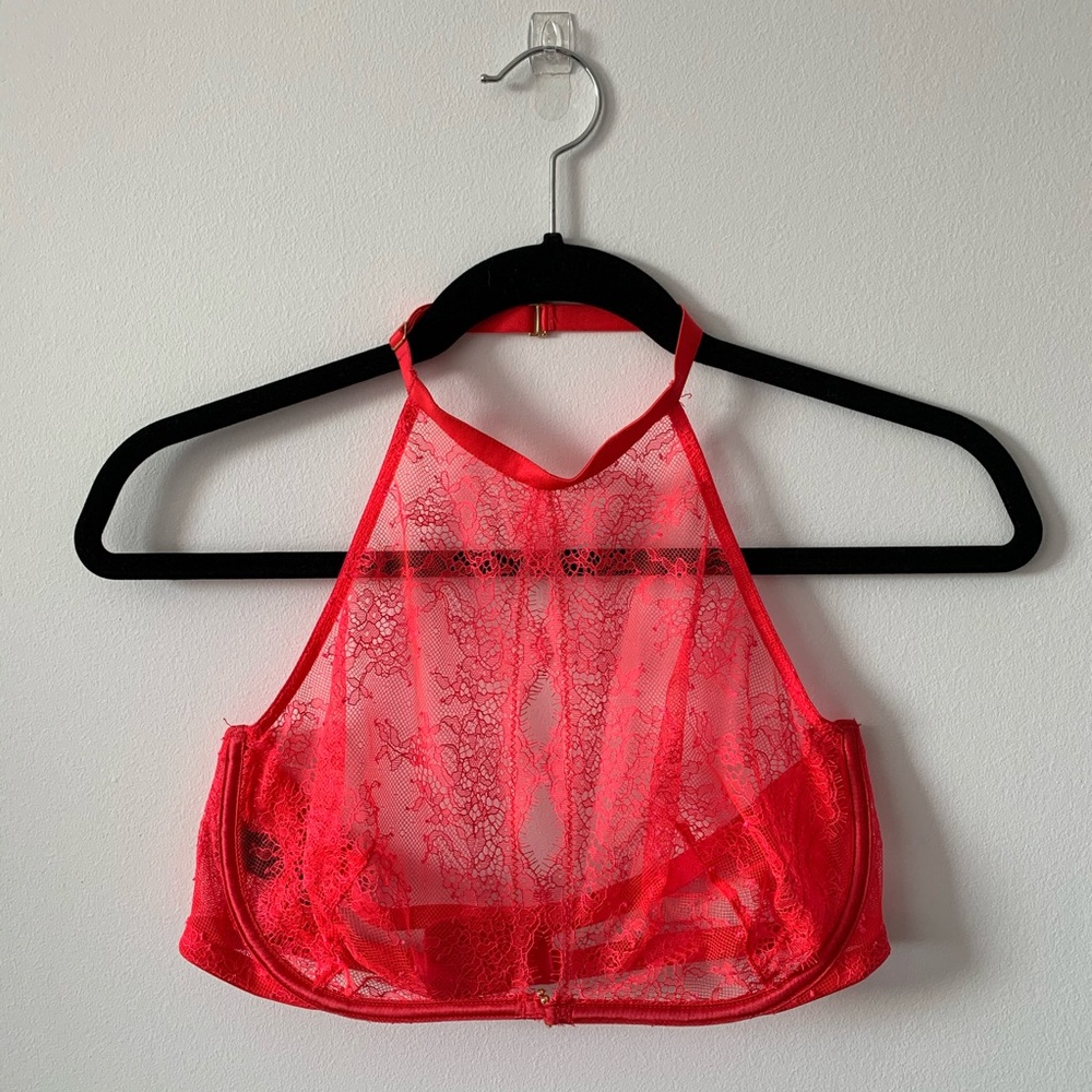 Victoria's Secret Very Sexy red halter bra 36D